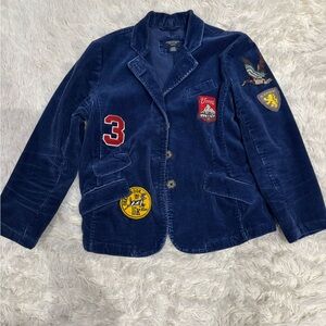 Corduroy jacket with patches